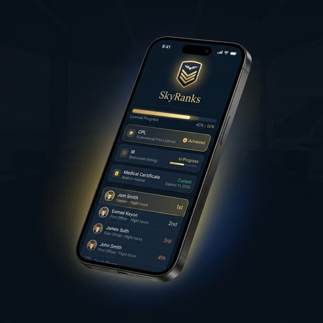 SkyRanks app on iPhone